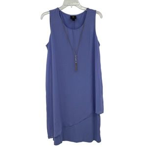 JM Collection Women's Necklace-Embellished Sheath Dress‎ Purple Size Small